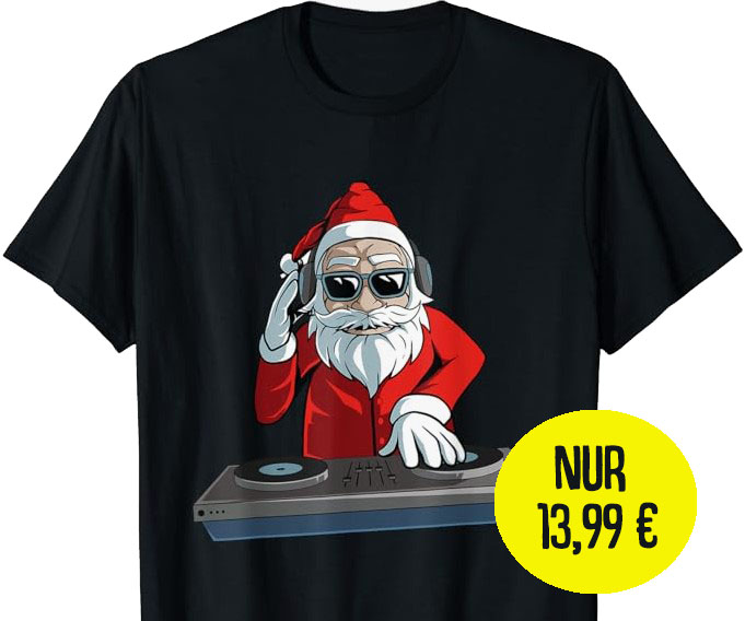 Santa DJ Weihnachten Discjockey