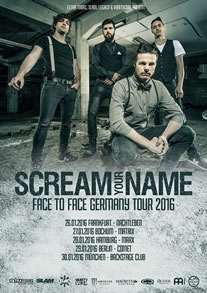 Scream Your Name auf Deutschlandtour im Januar 2016