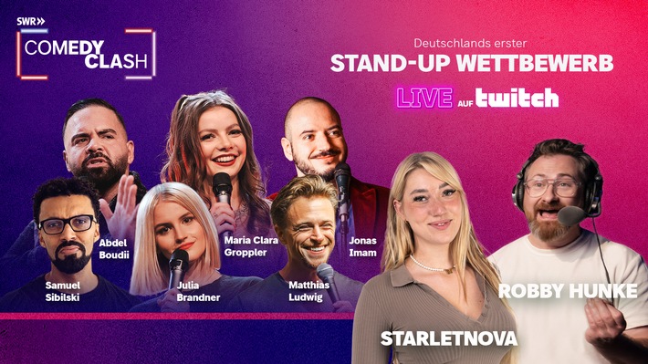 Comedy Clash: SWR launches Germany's First Interactive Comedy Competition on Twitch