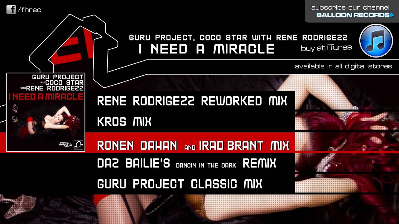 Video starten: Guru Project & Coco Star feat. Rene Rodrigezz – I Need A Miracle