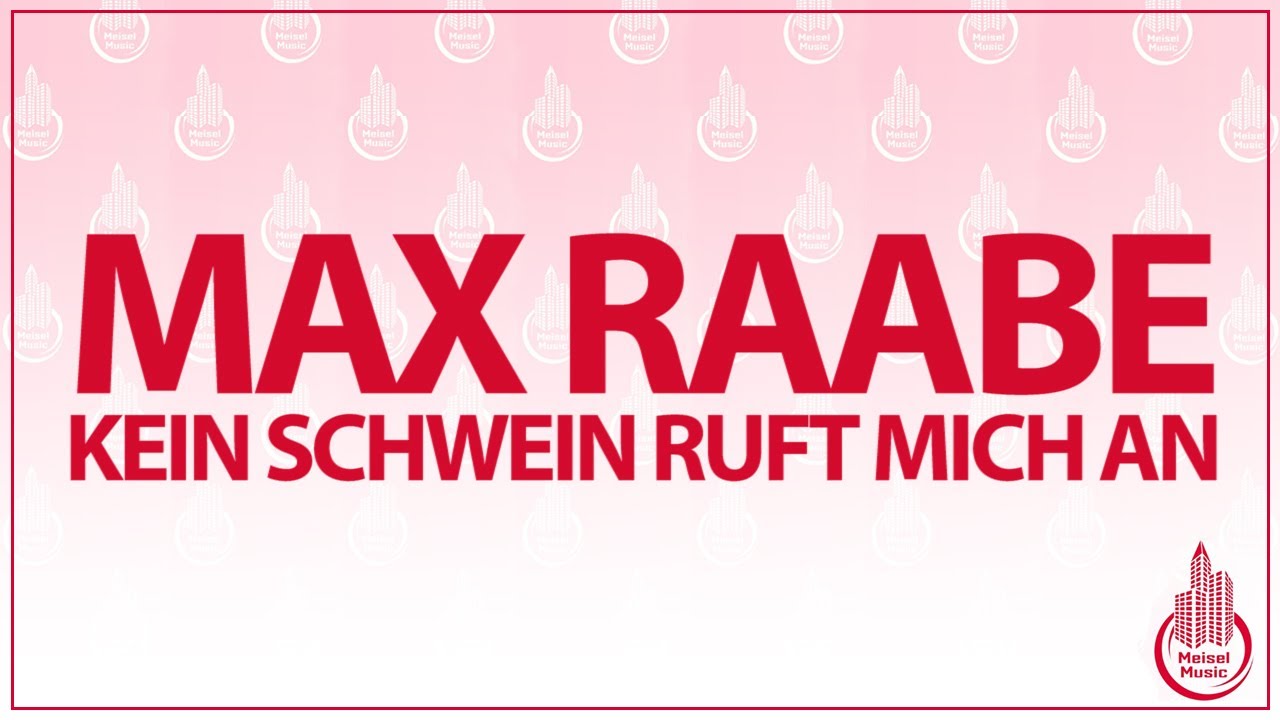 Max Raabe – Kein Schwein ruft mich an