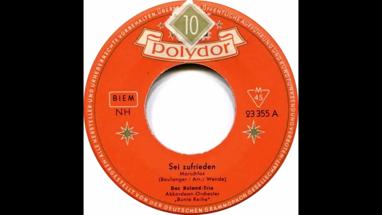 Das Roland Trio – Sei zufrieden