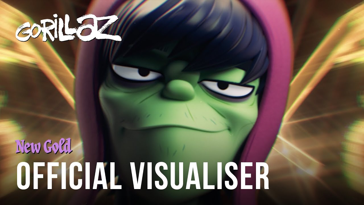 Video starten: Gorillaz feat. Tame Impala and Bootie Brown – New Gold