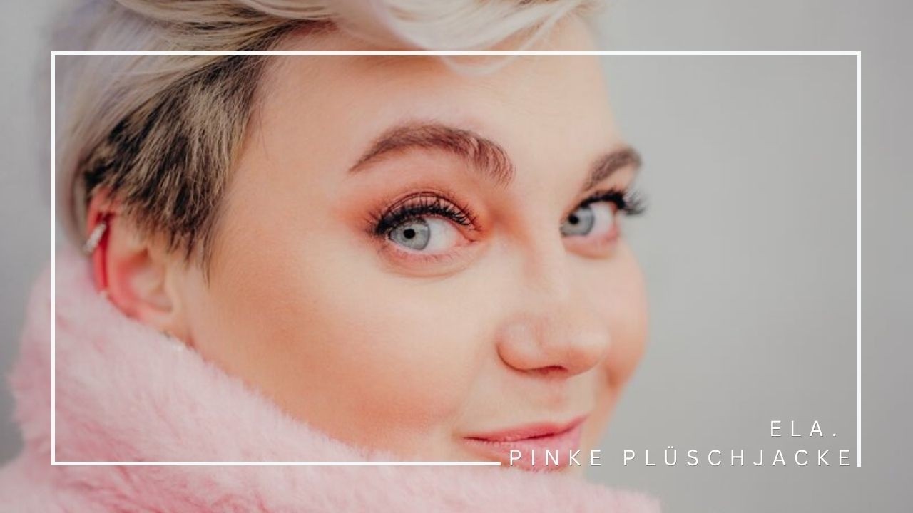 ela. &ndash; Pinke Plüschjacke